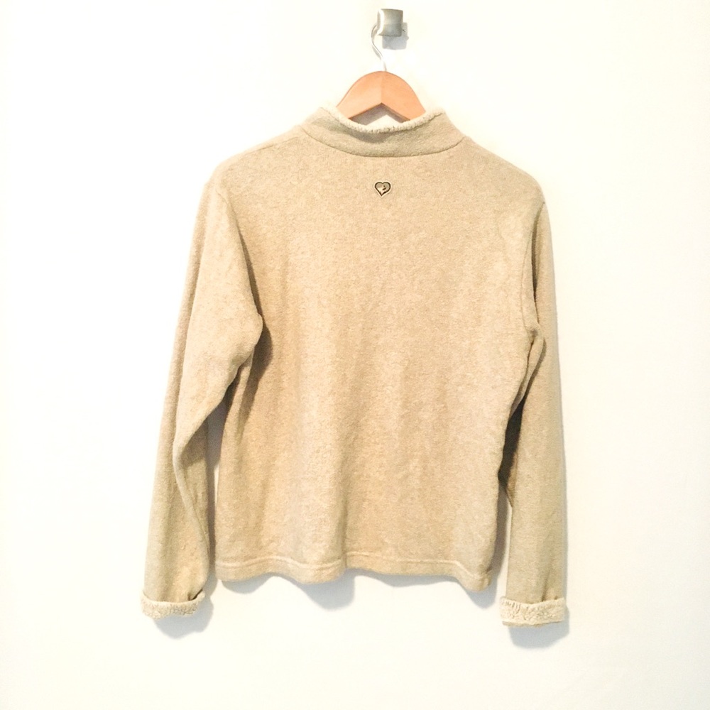 KUHL Large Europa Cozy Outdoor Adventure 1/4 Zip Sweatshirt Sweater Tan EUC - Picture 3 of 8